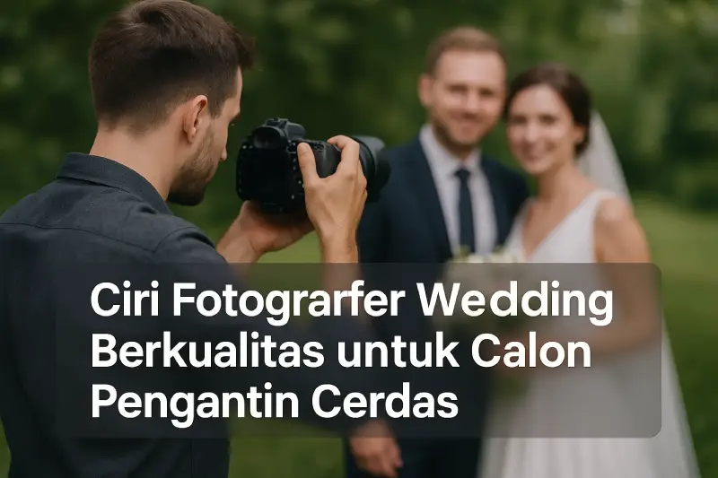 ciri fotografer wedding berkualitas