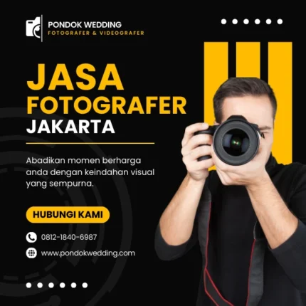 harga jasa fotografer jakarta profesional pondok wedding