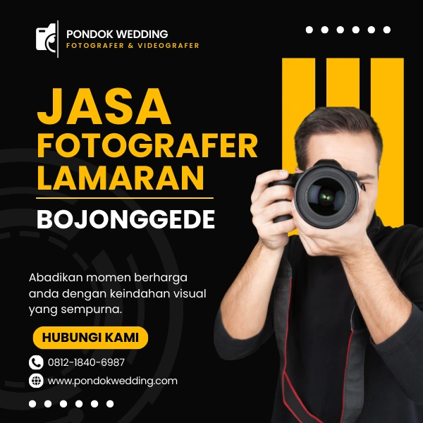 jasa foto lamaran bojonggede bogor pondok wedding