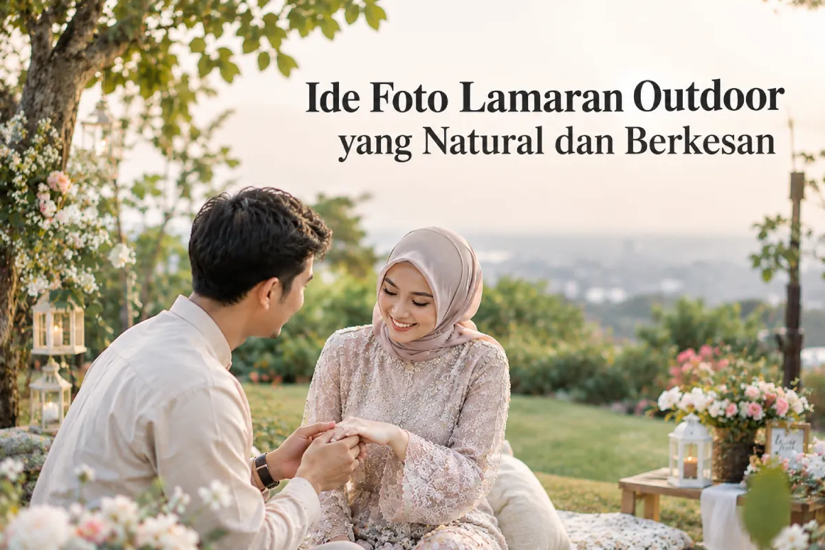 ide foto lamaran outdoor yang natural by pondok wedding